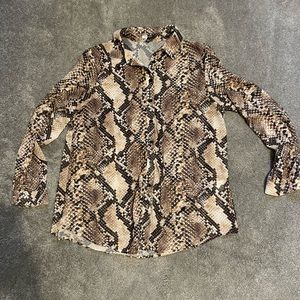Snake Button Up